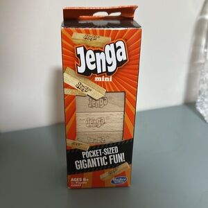 Pocket sized jenga 
Never opened